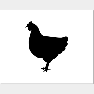 Chicken Silhouette Posters and Art